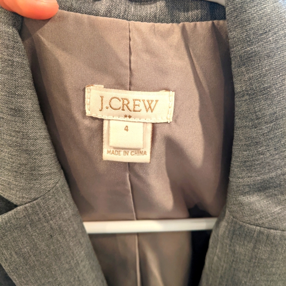 J CREW GREY BLAZER